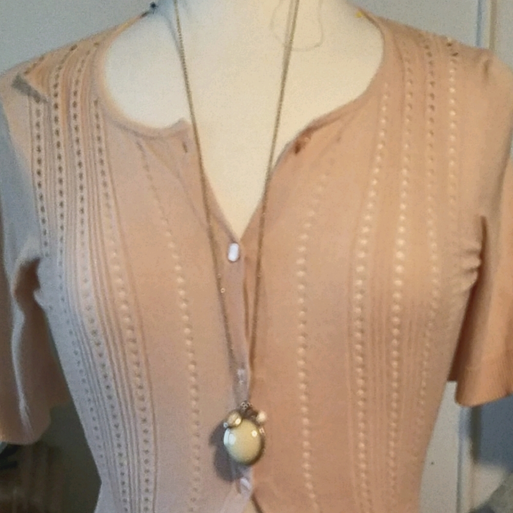ANN TAYLOR 40s REPRO PONTELLE SWEATER